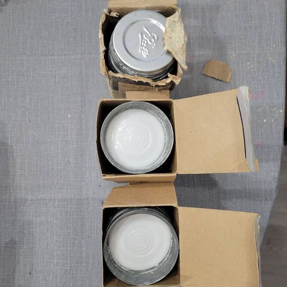 Vintage Ball zinc caps porcelain lined 36 total with boxes - Picture 3 of 7